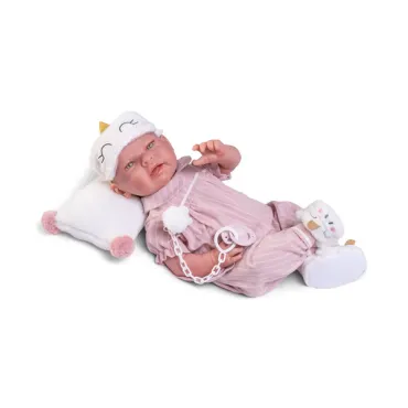 Papusa Sweet Reborn, Antonio Juan, Lea in pijama, 42 cm