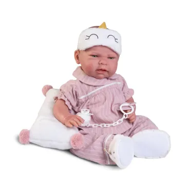 Papusa Sweet Reborn, Antonio Juan, Lea in pijama, 42 cm