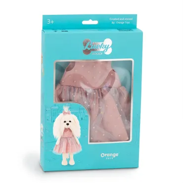 Set imbracaminte - Lucky Doggy - Rochie roz cu sclipici