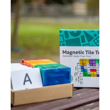 Set magnetic, Learn & Grow, Toppers Alfabet Pack, 40 piese, 3 ani+