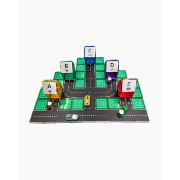 Set magnetic, Learn & Grow, Toppers Road Pack, 40 piese, 3 ani+