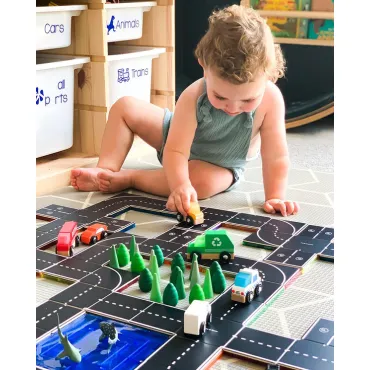 Set magnetic, Learn & Grow, Toppers Road Pack, 40 piese, 3 ani+