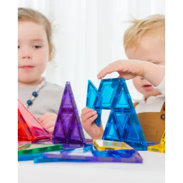 Set de constructie magnetic, Learn & Grow, Geometry Pack, 36 piese, 3 ani+