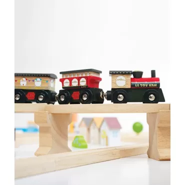 Set sina de tren, Le Toy Van, Express Royal, din lemn, 180 piese